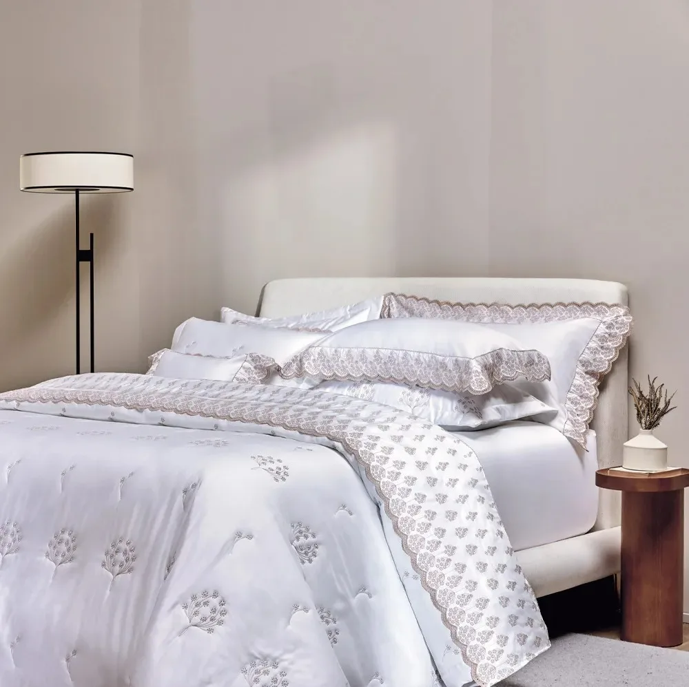 JOGO DE CAMA BREZZA - BRANCO/LEGNO