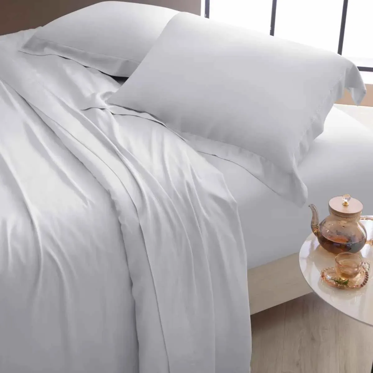 JOGO DE CAMA BAMBU BALI - BRANCO