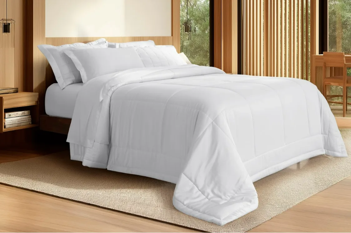 JOGO DE CAMA COLEÇÃO BAMBU - BRANCO