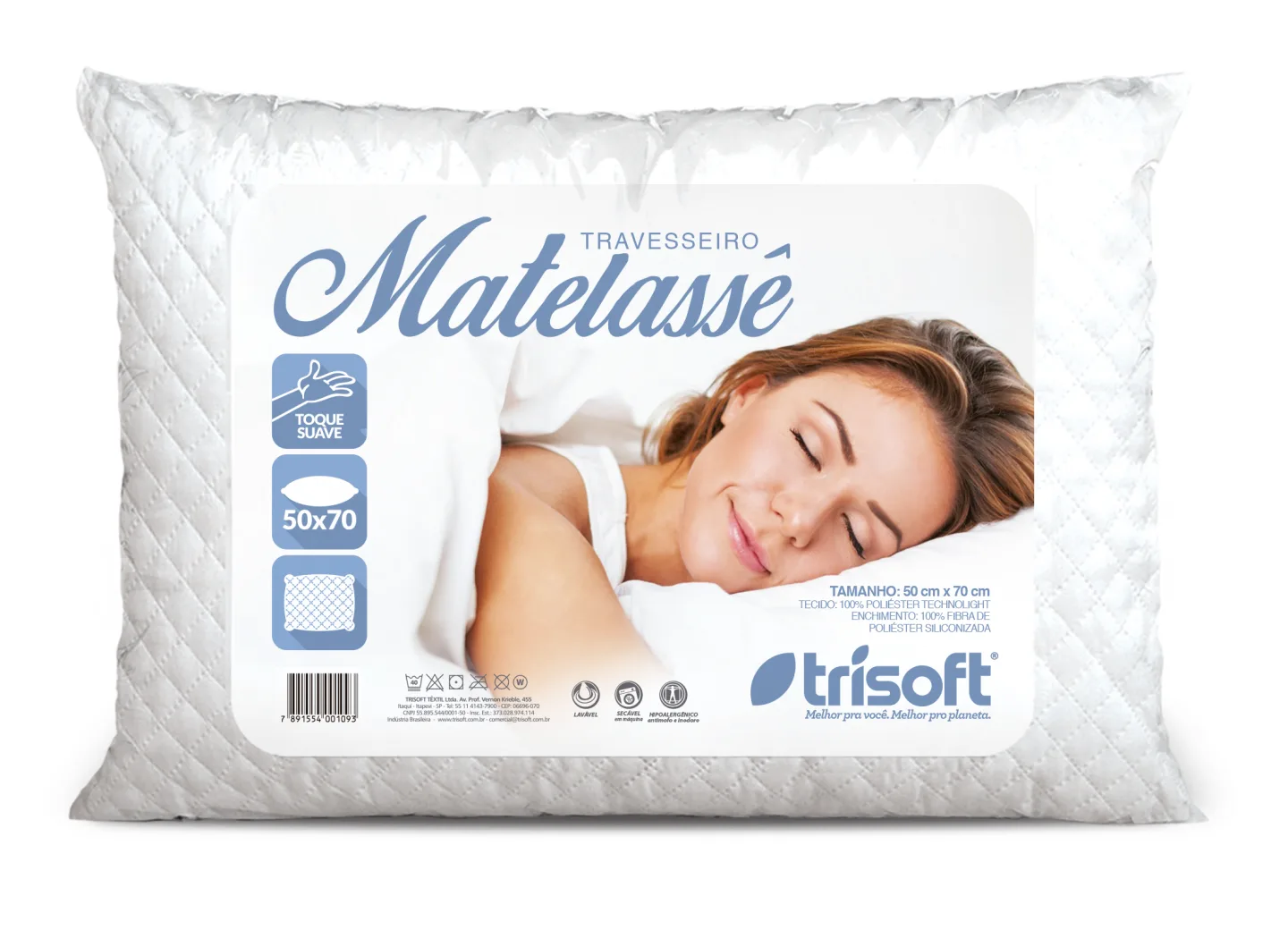 TRAVESSEIRO MATELASSE - TRISOFT