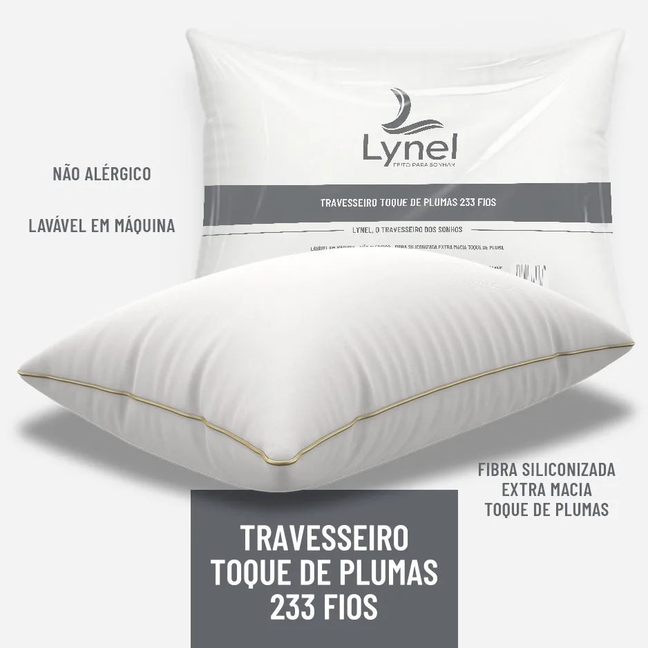 TRAVESSEIRO TOQUE DE PLUMA - LYNEL