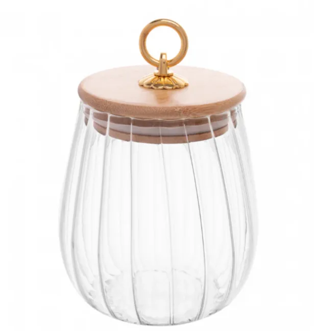 PORTA MANTIMENTO COM TAMPA DE BAMBU CLASSIC