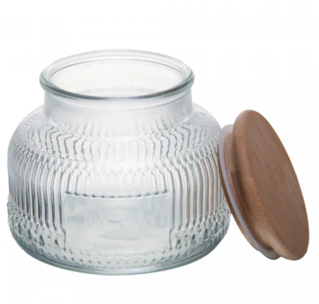 POTE COM TAMPA DE BAMBU LUMI 750ML