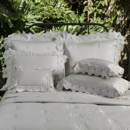 JOGO DE CAMA DIAMANTE - BRANCO