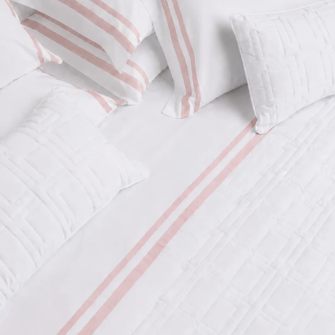JOGO DE CAMA DAVOS - BR/ROSA