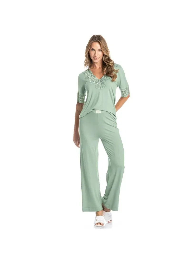 PIJAMA CAPRI COM RENDA MELINA
