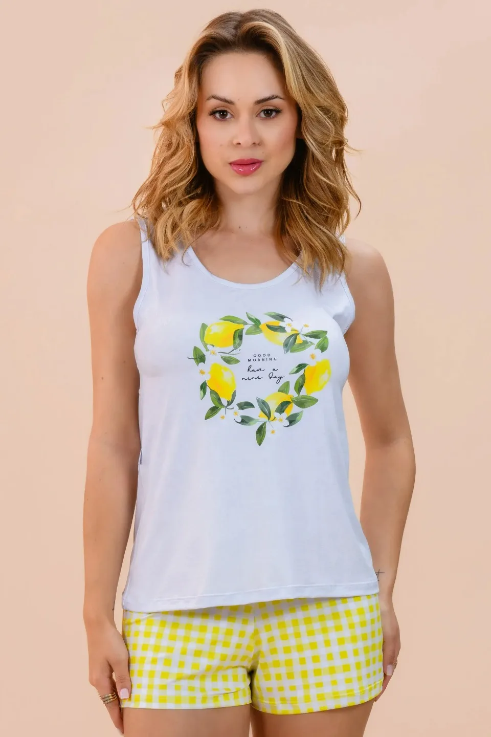 PIJAMA REGATA LIMÃO SICILIANO