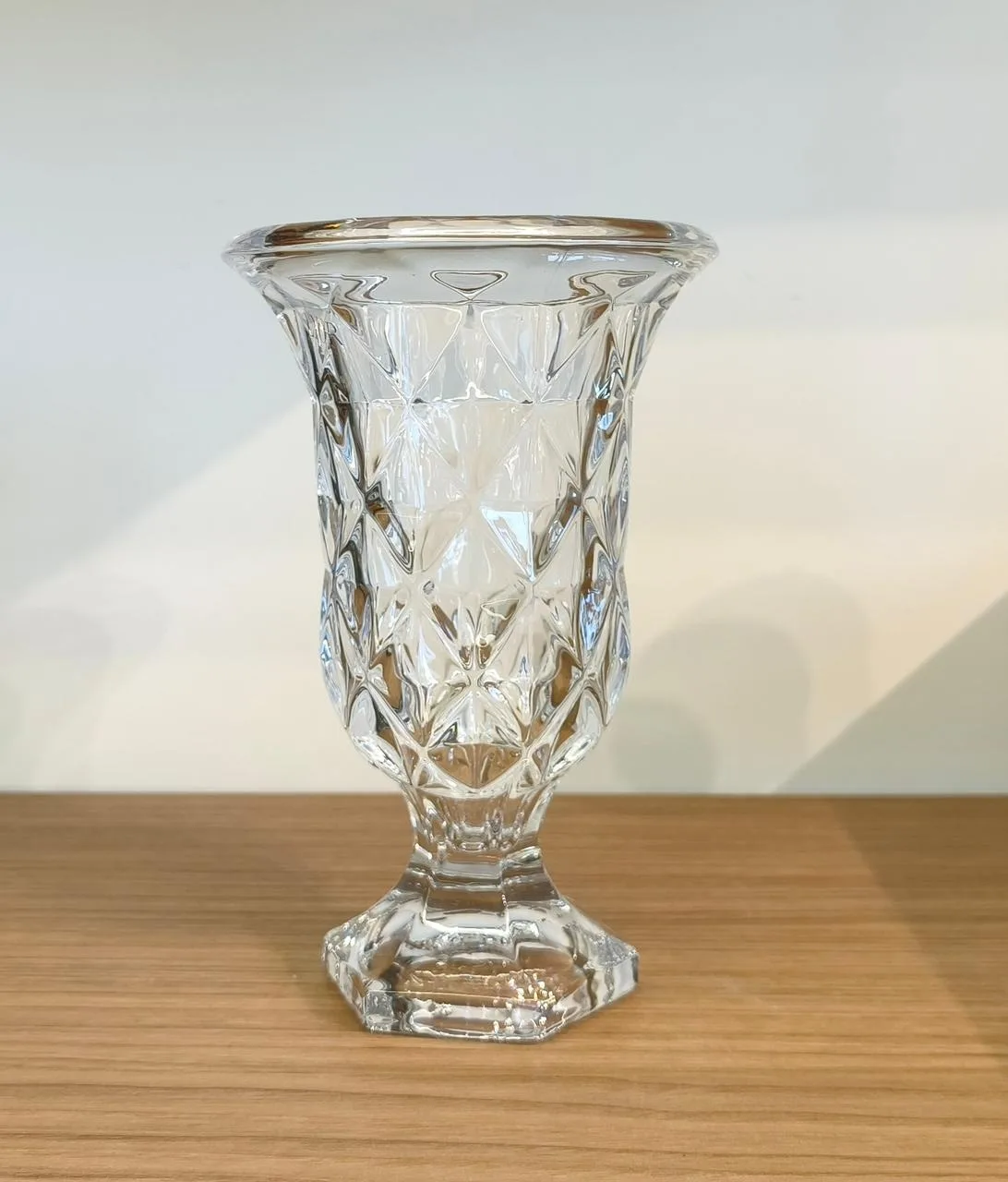 VASO DE VIDRO - DIAMANTE