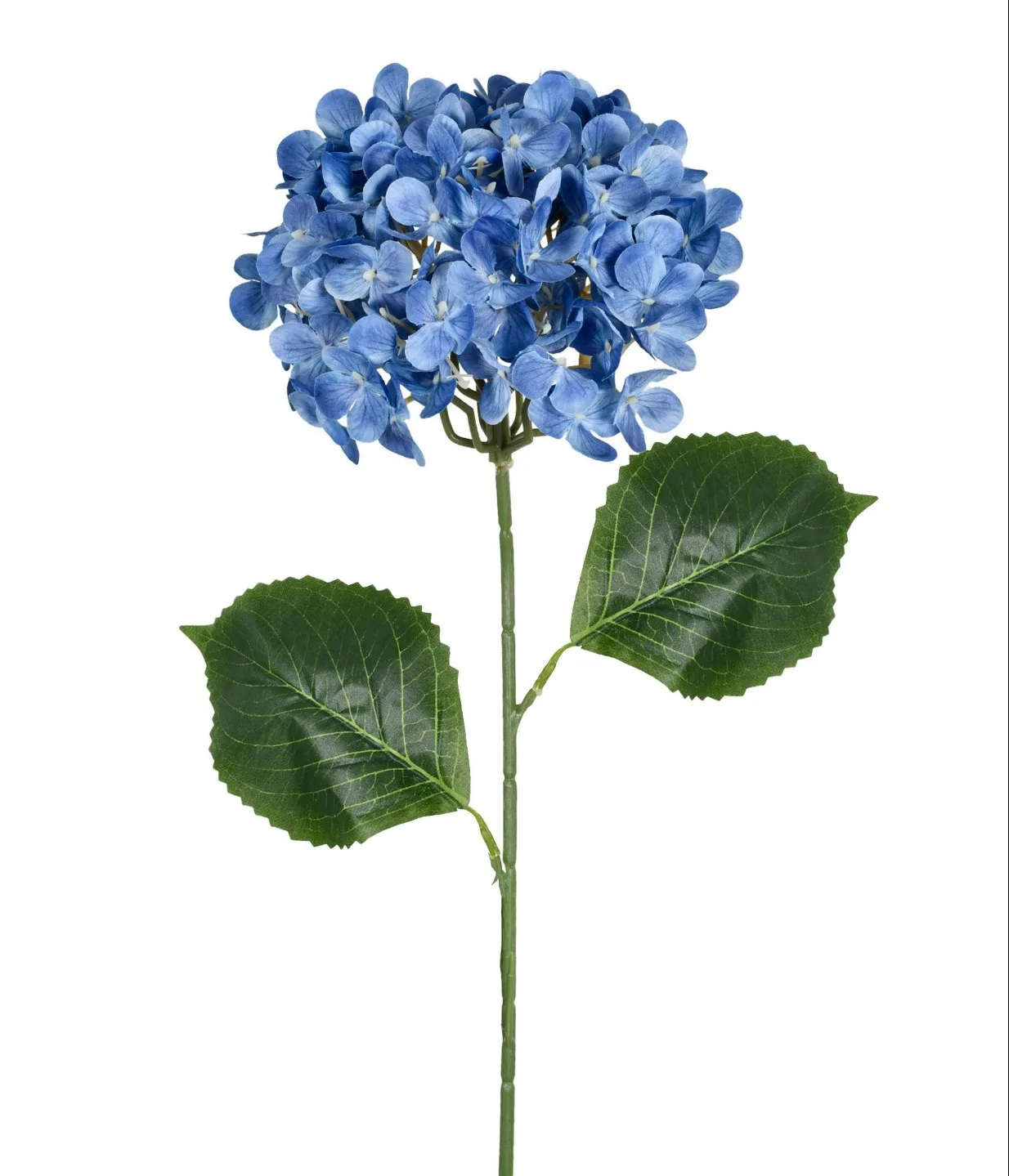HORTENSIA AZUL COM FOLHAS ARTIFICIAL