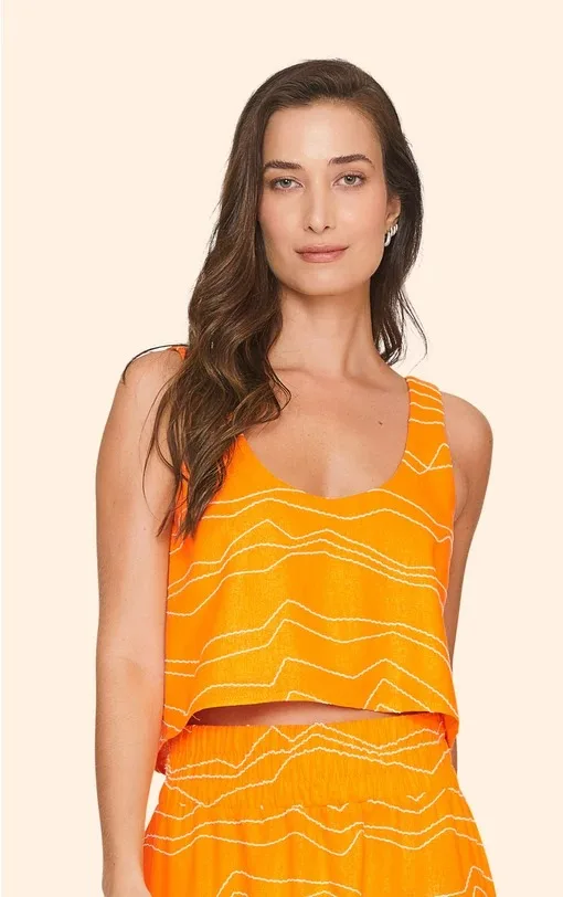 CROPPED GREAT SCAPE LARANJA