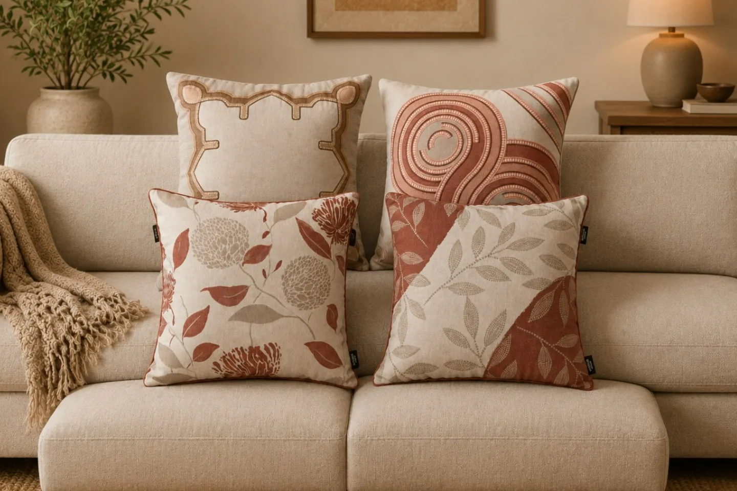 CAPAS DE  ALMOFADA RUSTIC LINEN