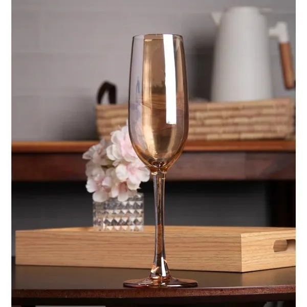 JOGO 6 TAÇAS CHAMPAGNE GOURMET AMBAR