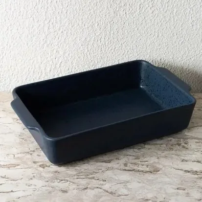 REFRATARIO DE CERAMICA AZUL MARINHO
