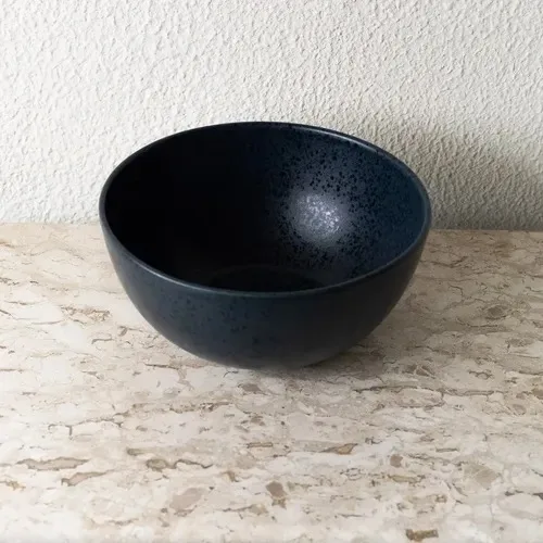 SALADEIRA DE CERAMICA AZUL MARINHO