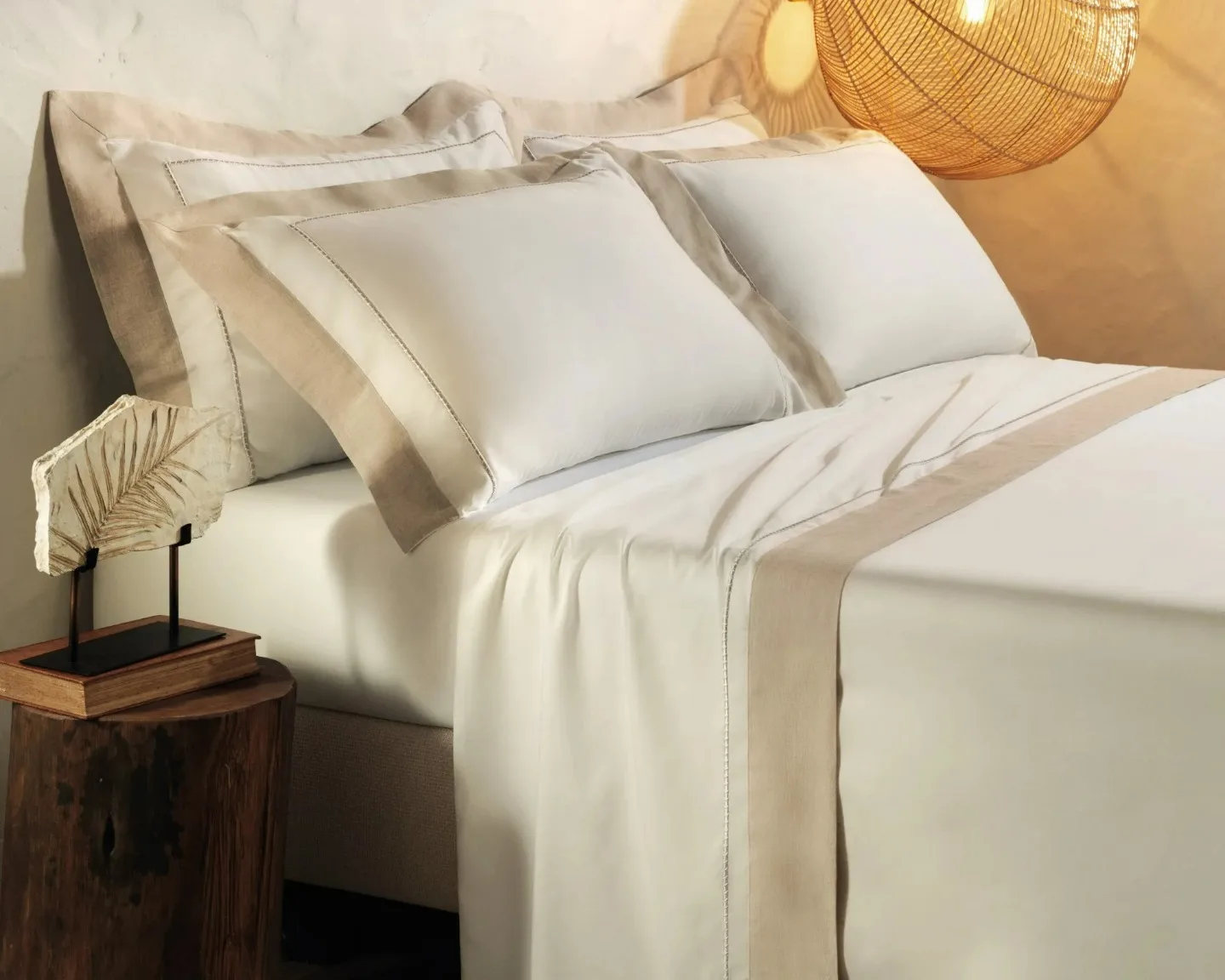 JOGO DE CAMA SUPREMO - BEGE INSTINTO