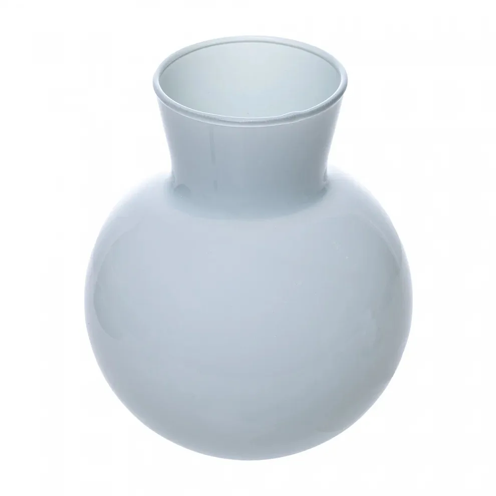 mini vaso jasmine off- white em cristal