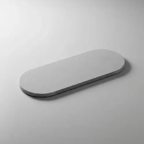 bandeja para banheiro pedra diatomita oval