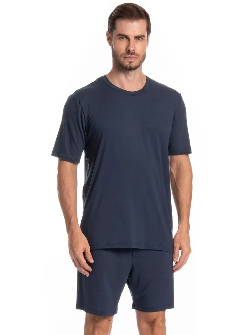 PIJAMA THOMAS AZUL MARINHO CURTO