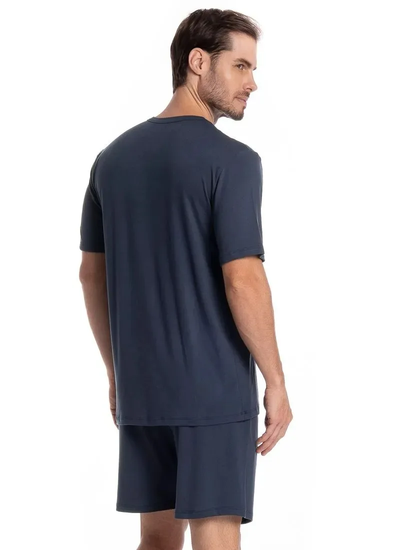 PIJAMA THOMAS AZUL MARINHO CURTO