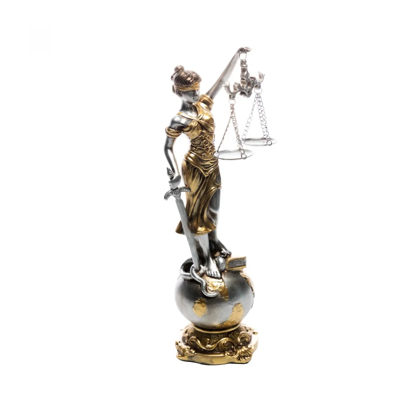 figura decorativa dama da justiça
