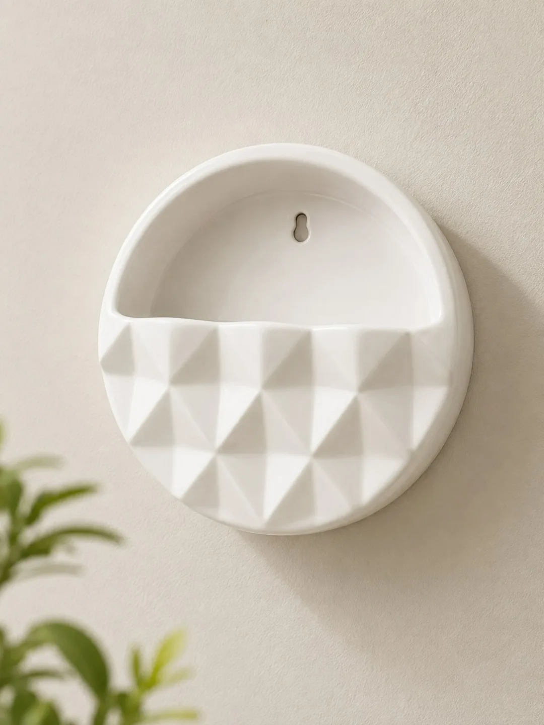 cachepot de ceramica de parede