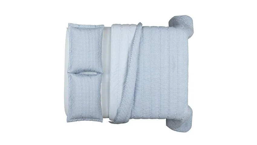 COLCHA VICHY AZUL 200 FIOS