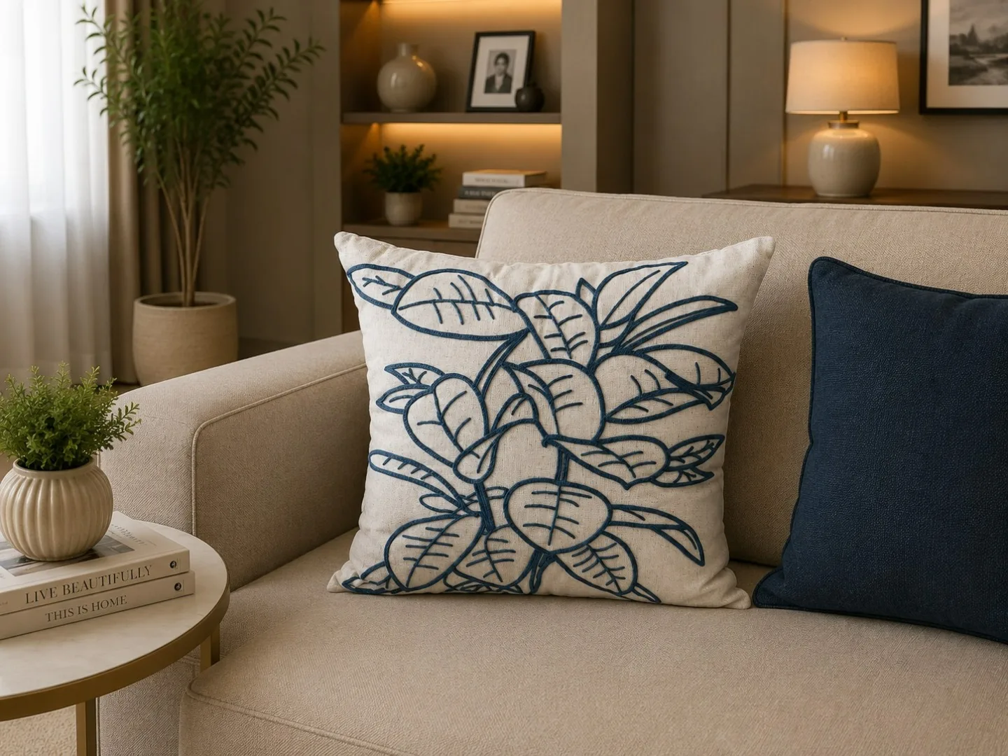 ALMOFADAS DECORATICAS CORDENET AZUL