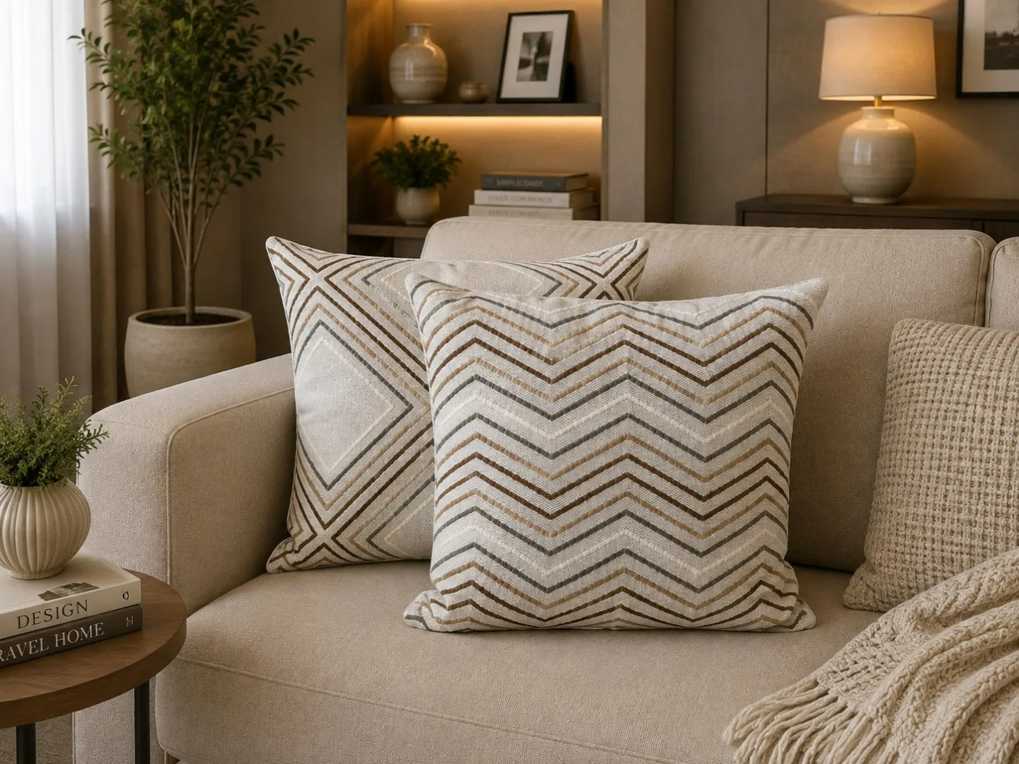 ALMOFADAS DECORATIVAS TEXTURIZADA