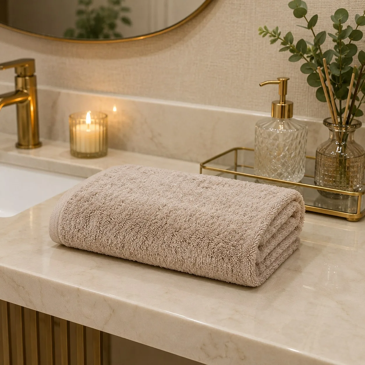 TOALHA DE  LAVABO FONTANI