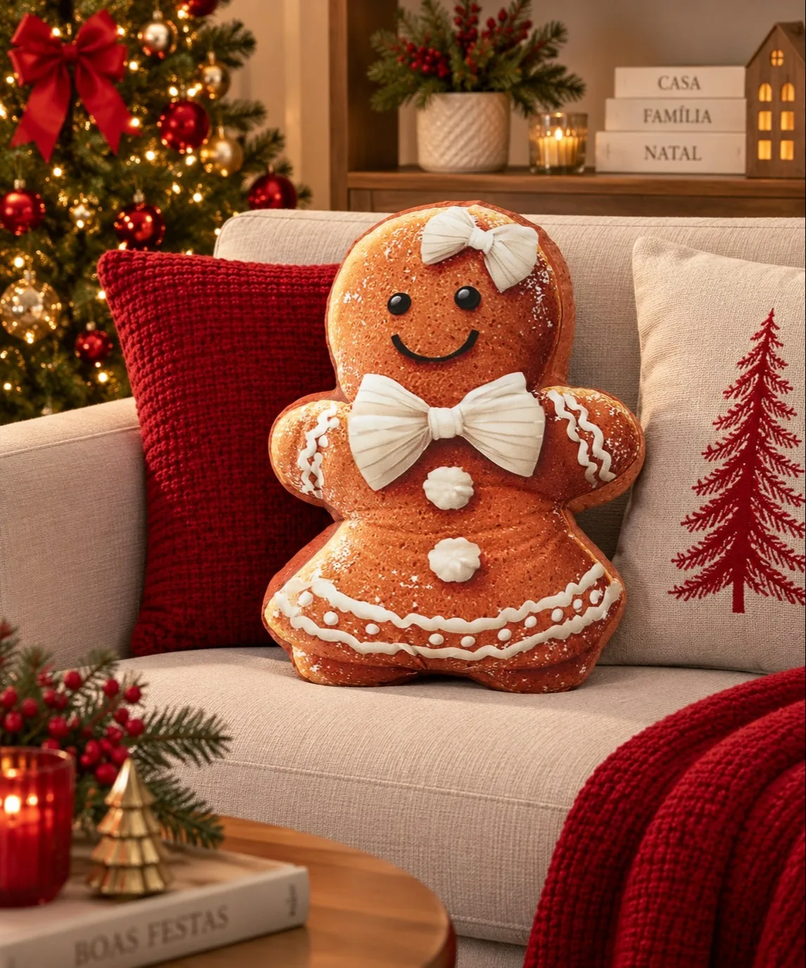 ALMOFADA DE VELUDO GINGERBREAD