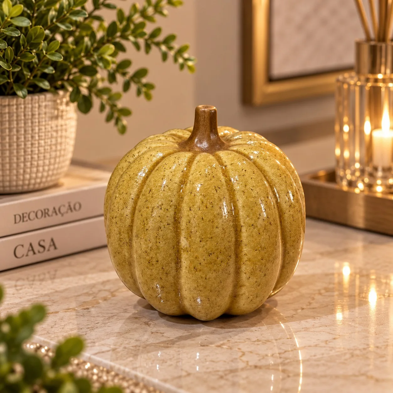 ABOBORA DECORTARIVA EM CERAMICA