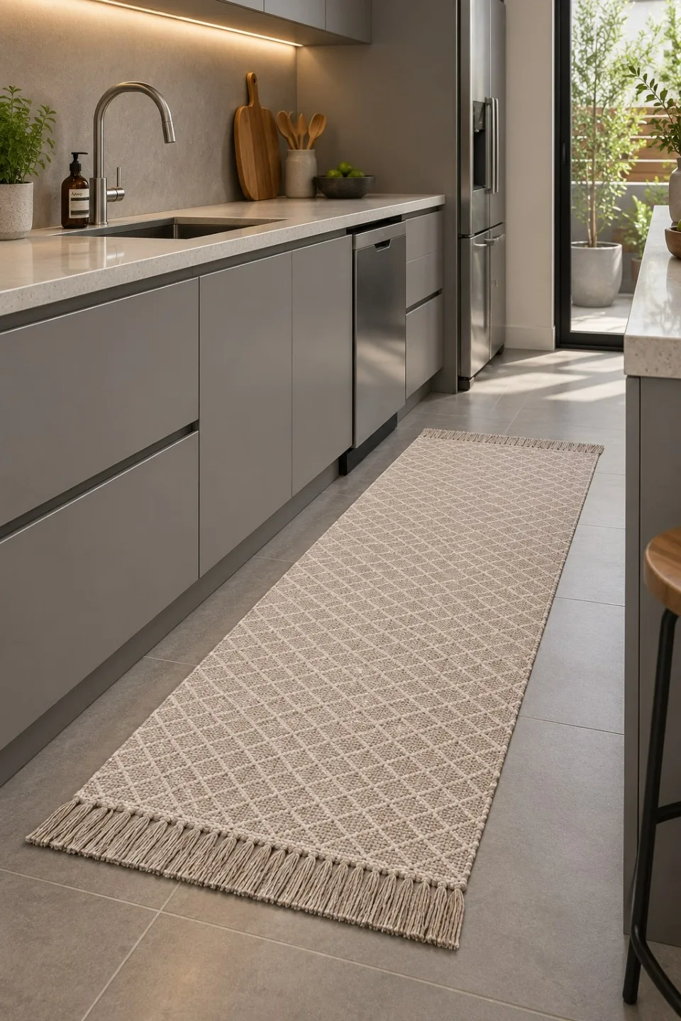 TAPETE KILIM ADALLI DUPLA FACE - BEGE