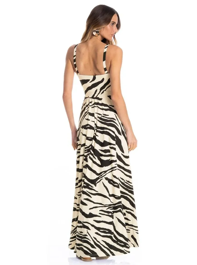 VESTIDO RIVIERA FRANZIDO CRU